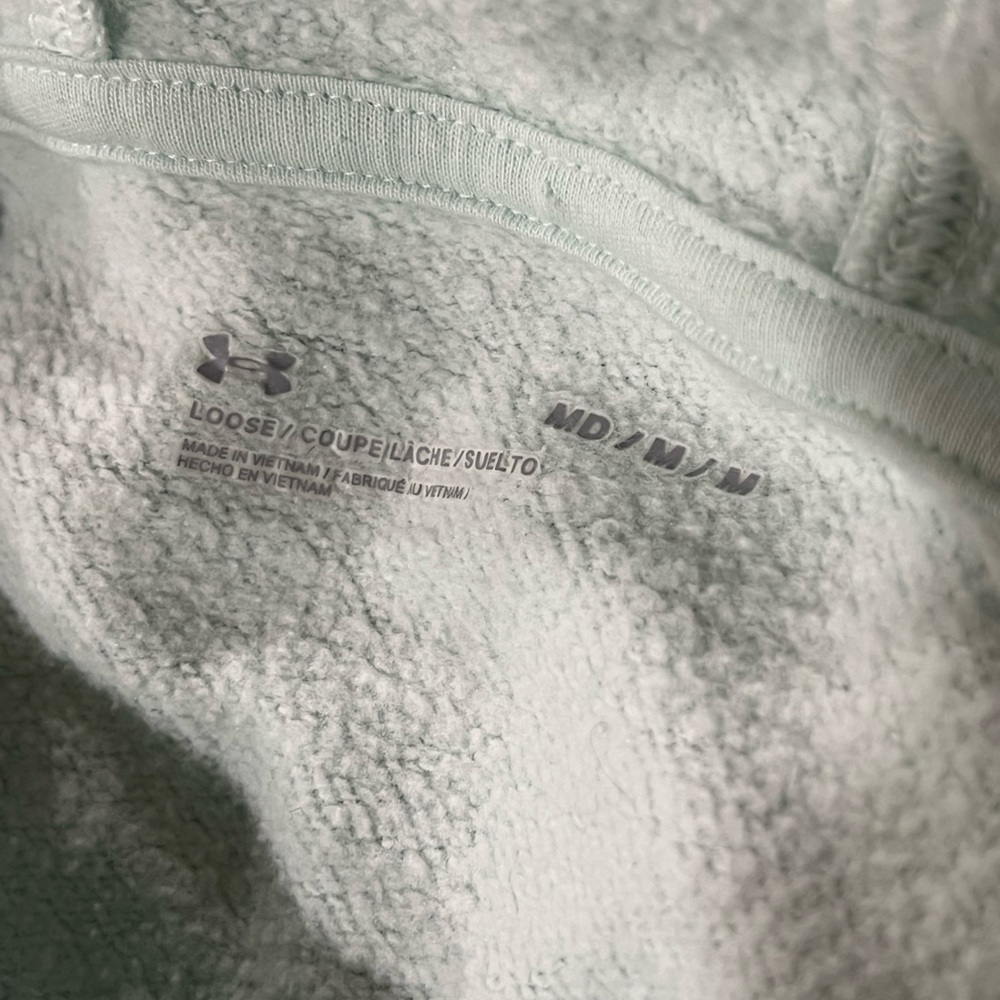 Women's Under Armour Hoodie Mint Green Size M casual wear great used condition - Picture 3 of 3